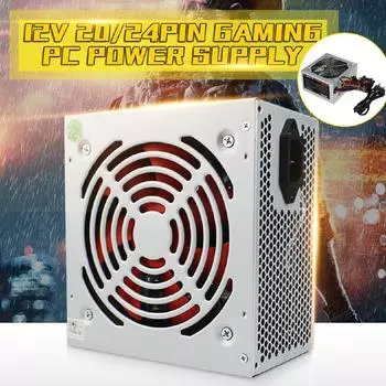 12 В ATX 20/24pin 2,0 ПК Компьютер SATA Блок питания для игрового ПК Макс. 550 Вт Блок питания Пассивный PFC Бесшумный вентилятор
