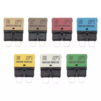 12 В Автоматический выключатель с кнопкой сброса Набор автоматических выключателей с предохранителями для автомобиля/дома на колесах/лодки/морского транспорта