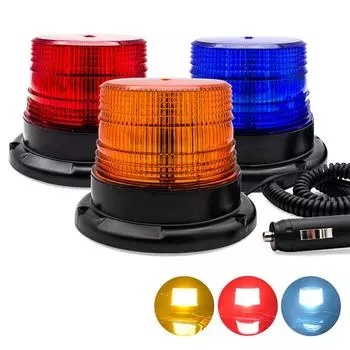 12 В автомобиль грузовик крыша предупреждающий свет аварийный светодиодный стробоскоп мигающий дорожный фонарь с магнитным основанием для авто безопасности синий