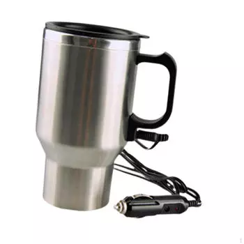 12 В автомобильная чашка с подогревом, дорожная кружка, хорошая герметичность, портативная, 500 мл, сохраняет молоко теплым, с подогревом, с изоляцией