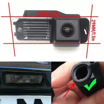 12 В Автомобильная камера заднего вида Parktronic Reversing Night Vision 140° Угол обзора Автомобильные аксессуары для Volkswagen Passat B7 CC POLO Golf 4