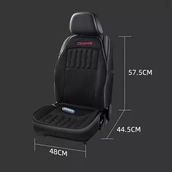 12 В автомобильная подушка для сиденья на все сезоны, летняя, охлаждающая, зимняя, с подогревом, коврик для сиденья, выдувающая вентиляция, автоматический запуск и остановка, коврик для салона автомобиля чёрный