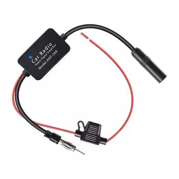 12 В автомобильный антенный усилитель сигнала AM FM радио антиинтерференционное усиление для ANT208