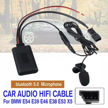 12 В автомобильный аудиокабель HIFI-адаптер - Bluetooth 5.0 + микрофон для BMW E54 E39 E46 E38 E53 - автомобильный комплект Bluetooth CHINA