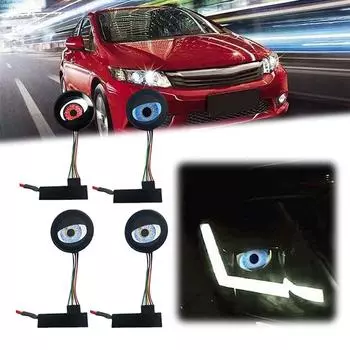 12 В автомобильный динамический Devil Eye большой свет DIY модификация линз Eagle Eye Light автомобильная фара сборка модифицированный Eagle Eye A