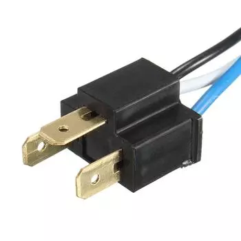 12 В автомобильный H4 реле жгута проводов фар керамический патрон большой усилитель яркости лампы 12V