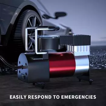 12 В автомобильный насос для шин, цилиндр, система питания, мини-воздушный компрессор, автоматический надувной насос, сверхмощный роскошный портативный металлический воздушный компрессор золотой