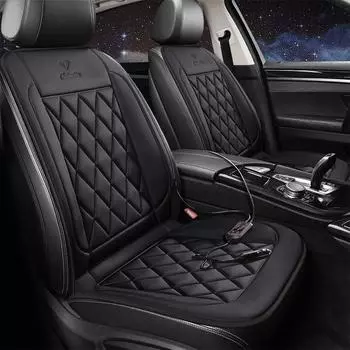 12 В автомобильный обогреватель сиденья, универсальный обогреватель подушки сиденья, автоматический зимний нагревательный коврик, аксессуары для салона автомобиля чёрный
