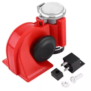 12 В Автомобильный Воздушный Рог Улитка 300 дБ Двухтональный Громкий Сигнал Грузовики Морские Лодки Мотоциклы Автомобильный Громкоговоритель Водонепроницаемый Комплект Сигнализации