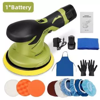 12 В Беспроводная Полировальная Машина для Автомобиля 6 Скоростей Набор для Полировки/Автомобильной Восковой Обработки с Аккумулятором 1*Battery