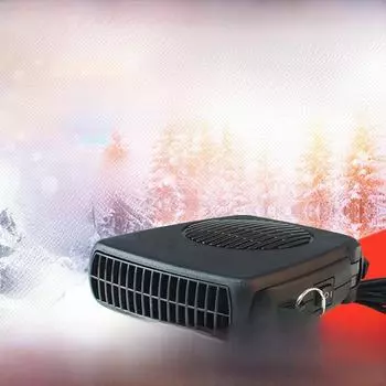 12 В бесшумный автомобильный обогреватель и антизапотеватель 12V чёрный