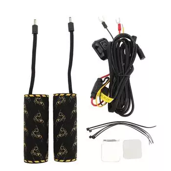 12 В чехол для руля мотоцикла с подогревом, 6 уровней температуры, функция памяти, электрический подогрев руля