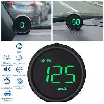 12 В цифровой GPS предупредительный сигнал скорости автомобиль мотоцикл фургон светодиодный дисплей Hud чёрный