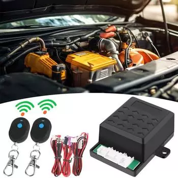 12 В, интеллектуальный комплект для защиты от угона, автомобильный пульт дистанционного управления, устройство автоматической разблокировки иммобилайзера, система доступа без ключа чёрный