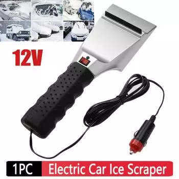 12 В Электрический подогреваемый скребок для снега Автомобильный прикуриватель Скребок для льда Лопата для уборки снега Инструменты для чистки лобового стекла