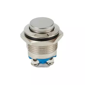 12 В кнопочный переключатель, простой в установке, ударопрочный, серебристый