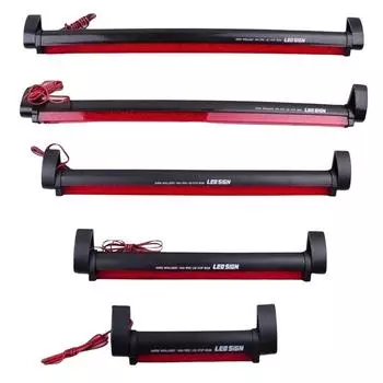 12 В красная светодиодная лента, универсальная, подходит для заднего стоп-сигнала автомобиля, третьего стоп-сигнала, заднего багажника, красного светодиодного стоп-сигнала