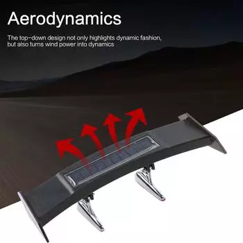 12 В Мини Солнечный Задний Фонарь Универсальный Светодиодный Автомобильный Задний Спойлер Мигающий Модифицированный Умный Датчик Крыла с O5O6 1pcs red-One-size
