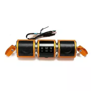 12 В мотоцикл Bluetooth аудио радио звуковая система стерео колонки MP3 USB для Honda Kawasaki серебряный