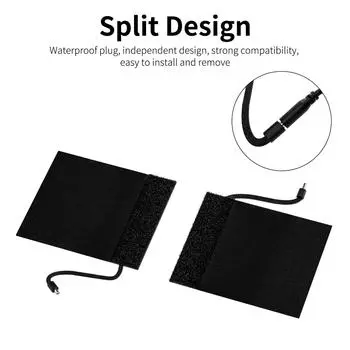 12 В мотоциклетная ручка с подогревом, электрический подогрев руля, теплее, умный, с зимним подогревом чёрный