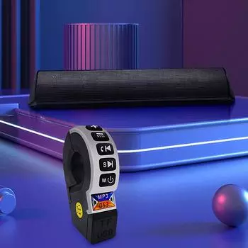 12 В мотоциклетный динамик, водонепроницаемый, совместимый с Bluetooth, мото FM-радио, крепление на руль, MP3-плеер, стереодинамик для мотоцикла CHINA