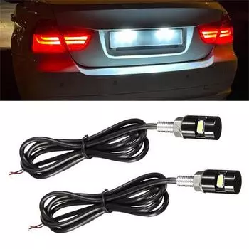 12 В мотоциклетный светодиодный фонарь номерного знака, светодиодный задний фонарь заднего номера, универсальный 12 В 5630, белые индикаторы 1