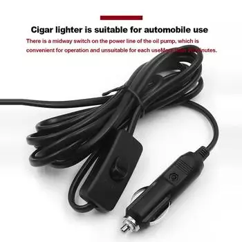 12 В насос для перекачки топлива, воды, масла с переключателем, портативный насос для перекачки керосина, моторного масла из нержавеющей стали, автомобильный инструмент