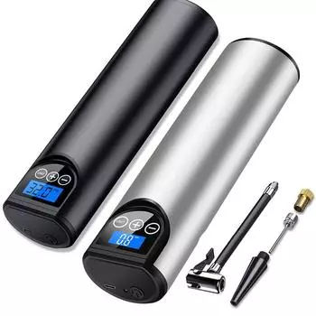 12 В перезаряжаемый воздушный насос для шин, электрический мотоциклетный насос, воздушный компрессор, светодиодный цифровой автомобильный насос для шин для автомобильных велосипедных шин, мяч