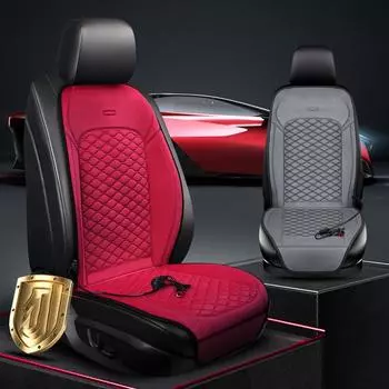 12 В подогреваемый чехол для сиденья автомобиля, подушка для зимней езды, теплый, быстрый нагрев, подогрев сиденья для внедорожника, грузовика, автомобиля, аксессуары для салона автомобиля кофейный