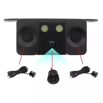 12 В постоянного тока 24 В постоянного тока камера заднего вида с радар-детектором для большегрузных автомобилей 1PCS