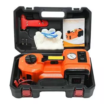 12 В постоянного тока 5 т автоматический электрический гидравлический напольный домкрат подъемный двойной двигатель светодиодный электрический гидравлический домкрат 135-360 мм