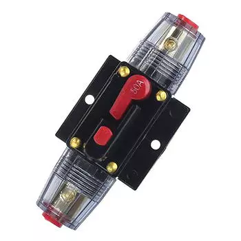 12 В постоянного тока Солнечная система Водонепроницаемый автоматический выключатель сброса предохранителя инвертора 50A