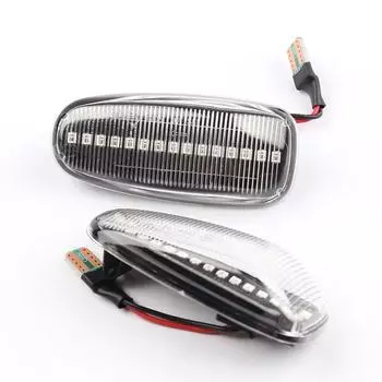 12 В постоянного тока светодиодный указатель поворота из АБС-пластика + боковой динамический светодиод