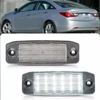 12 В светодиодные лампы освещения номерного знака для Kia Sportage Sorento для Hyundai Tucson Sonata белые лампы освещения номерного знака в сборе