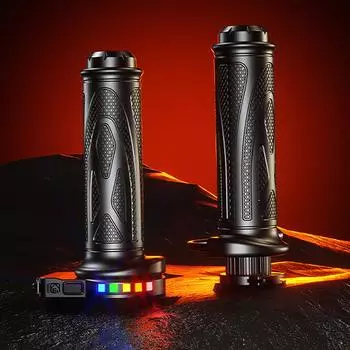 12 В универсальные рукоятки с подогревом для мотоцикла, противоскользящие ручки с подогревом для мотоцикла и скутера, электрические ручки с подогревом, руль для мотоцикла CHINA