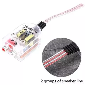 12 В Универсальный Автомобильный Преобразователь Высокого Импеданса в Низкий Динамик В Линию RCA Автомобильный Преобразователь Высококачественные Детали Аксессуары onesize