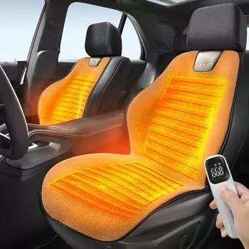 12 В универсальный подогреваемый подогреватель сиденья автомобиля, 3-ступенчатый регулируемый зимний обогреватель, подогреватели сидений, аксессуары для салона автомобиля серый