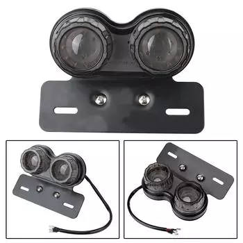 12 В универсальный светодиодный задний фонарь для мотоцикла, держатель тормозного номерного знака, двойной двойной указатель поворота, аксессуары для мотоциклов