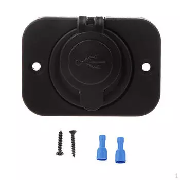 12 В USB-разъем для зарядки мотоцикла, лодки и автомобиля со светодиодным индикатором