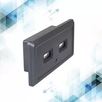 12 В USB-розетка, USB-розетка для автофургонов, автомобильное зарядное устройство, двойной USB-порт для автофургонов 12 В-24 В 3,1 А, гнездо для крепления на панель для автомобильных прицепов, лодок зелёный