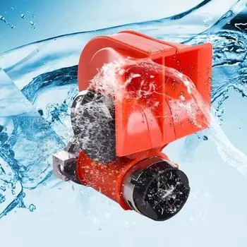 12 В воздушный гудок для грузовика - 150 дБ супер громкий автомобильный гудок для транспортных средств водонепроницаемый - идеально подходит для автомобилей, джипов, грузовиков, мотоциклов A1K6 12V красный