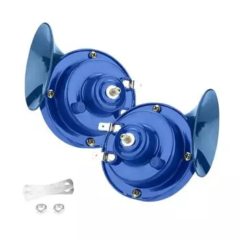 12 В воздушный рожок в виде улитки, 48 Вт, водонепроницаемый звуковой сигнал для поезда, 300 дБ, автоматический звуковой сигнал в виде улитки, супер громкий звуковой сигнал для мотоцикла, автомобиля, грузовика, внедорожника, лодки чёрный