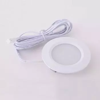 12 В встраиваемый светодиодный светильник под шкафом 3 Вт, мини-потолочные светильники для витрин, кемперов, автодомов, книжных полок, точечное освещение 1pcs