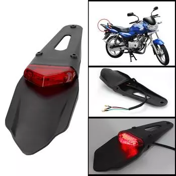 12 В задние фонари мотоциклетный стоп-сигнал с брызговиками заднее крыло светодиодный стоп-сигнал аксессуары для квадроциклов XR 250 400 WR 250 450 F CRF белый