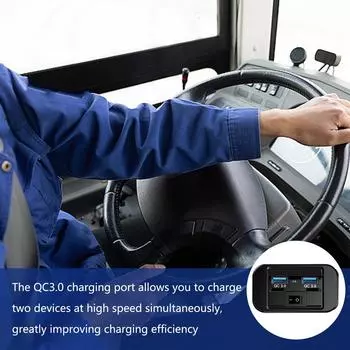 12 Volt USB Outlet 2 USB Charger Socket Power Outlet QC3.0 Waterproof Quick Charger Power Adapter With LED Light For Bus Truck GERMANY