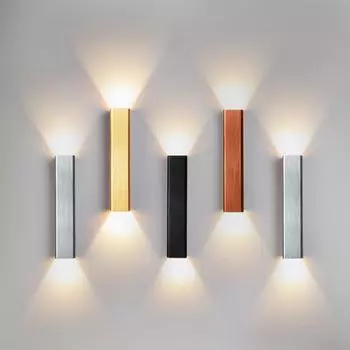 12 Вт 18 Вт светодиодный настенный светильник для помещений, современный алюминиевый светильник для домашнего освещения, бра для спальни, гостиной, прохода, коридора, украшения, светодиодный настенный светильник Warm White (2700-3500K)