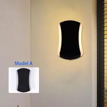 12 Вт 85-265 В светодиодный настенный светильник теплый белый холодный белый для внутреннего и наружного использования IP66 водонепроницаемый современный для украшения дома AC85-265V