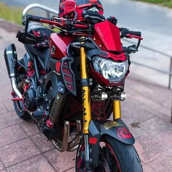 12 Вт дополнительные светодиодные фары для мотоцикла, универсальные мотопрожекторы, светодиодные фары для мотоцикла, вспомогательные 3000 лм, 6500 К, автомобильная лампа