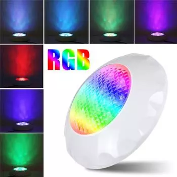 12 Вт Водонепроницаемый светодиодный светильник для бассейна IP68 Наружный RGB Подводный светильник Пруд Светодиодный свет для бассейна Прожектор AC12-24V