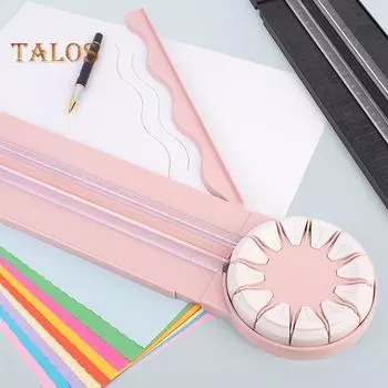 12 в 1 бумажный резак DIY Craft Многофункциональный резак с измерениями Бумажный резак для кромок Прецизионный режущий инструмент чёрный